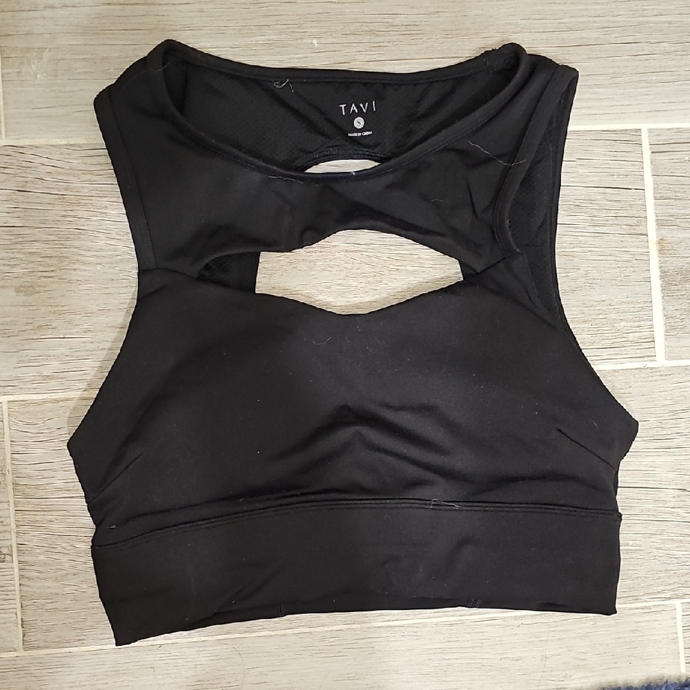 Tavi Black Crop Top